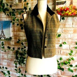Wool tweed vintage GAP vest
